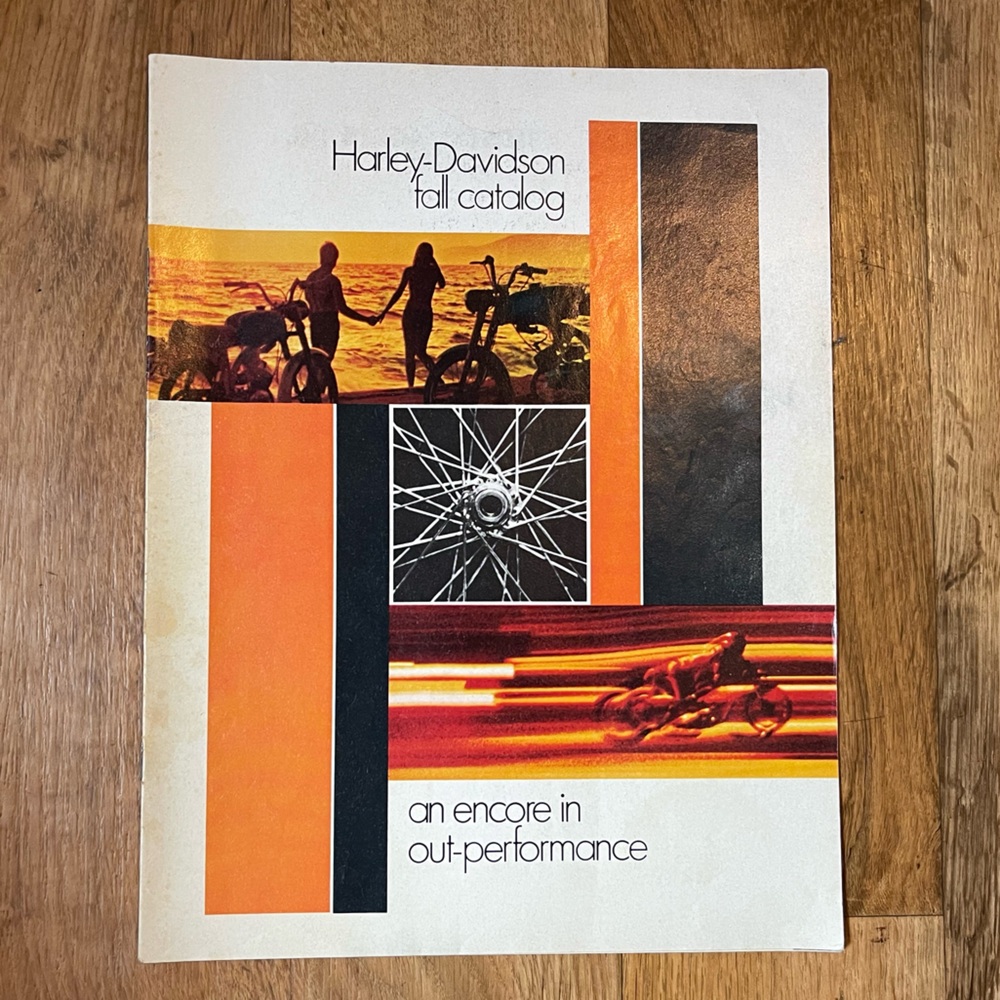 Vintage 1969 Harley Davidson Fall Catalog HD Sales Co. Eugene Oregon